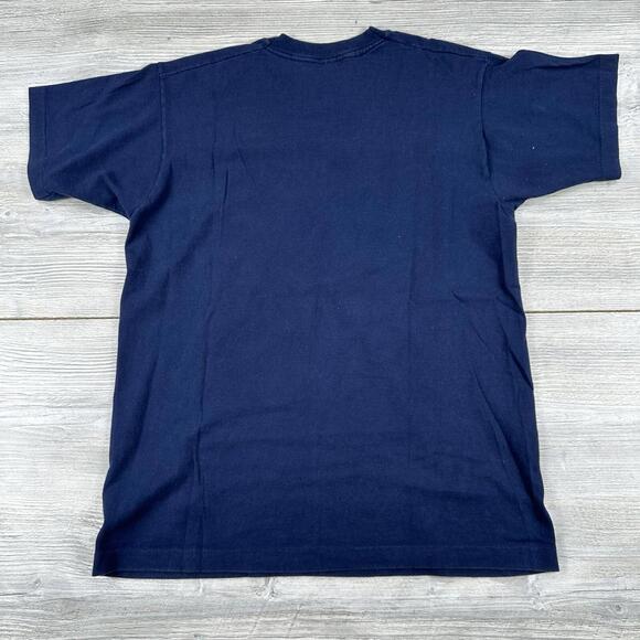 VTG Lake Tahoe Shirt Mens Small Blue Single Stitch Tee FOTL Keehn Scenes 90s - Picture 7 of 7